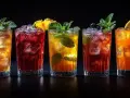 Pięć kolorowych, orzeźwiających drinków z lodem, owocami i miętą. Idealne na letnie wieczory, te popularne drinki kuszą smakiem.