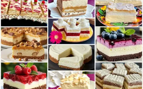 Kremowe, owocowe i czekoladowe rodzaje ciast: sernik, tiramisu, ciasto z malinami i borówkami, a także inne pyszności.
