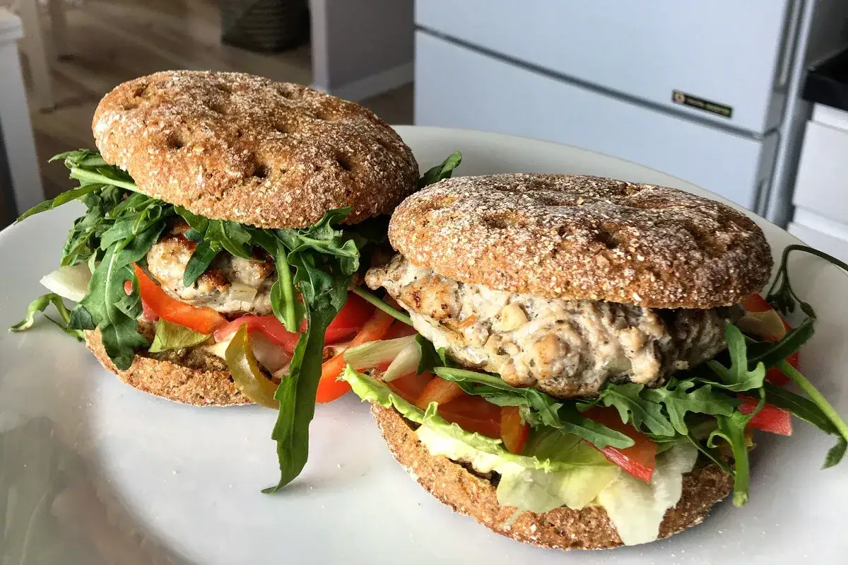 zdrowy burger niskokaloryczny