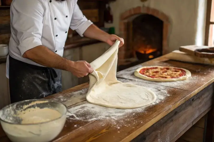 ratowanie twardego ciasta na pizzę